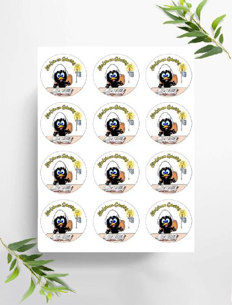 Calimero  Muffinaufleger, Ø ca. 6 cm, 0612x